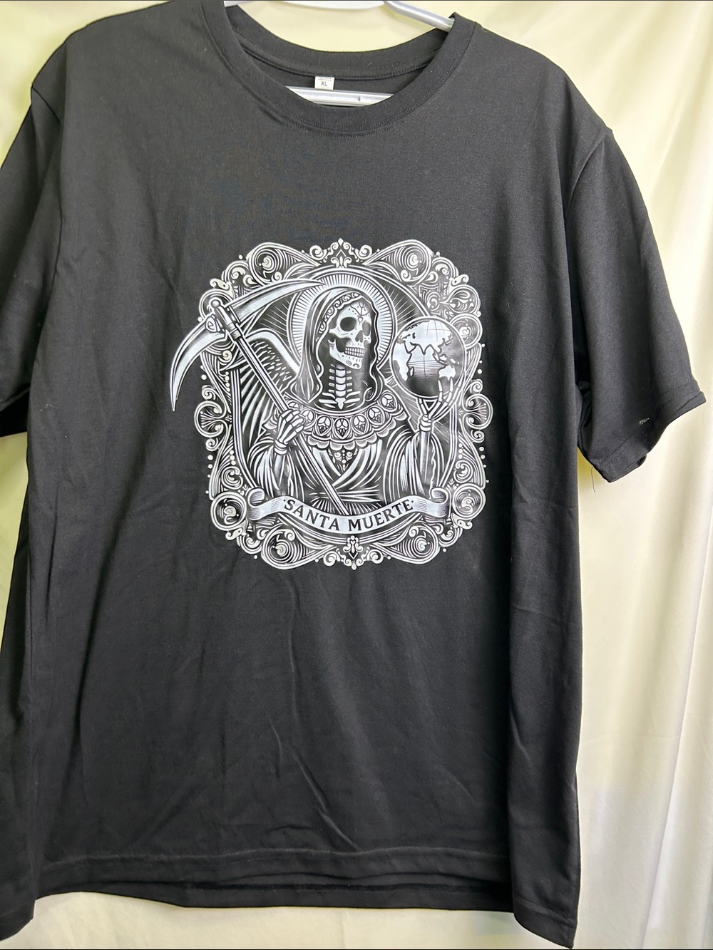Santa Muerte Graphic Tee - Black